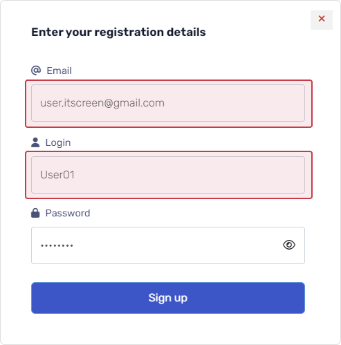Create a new account